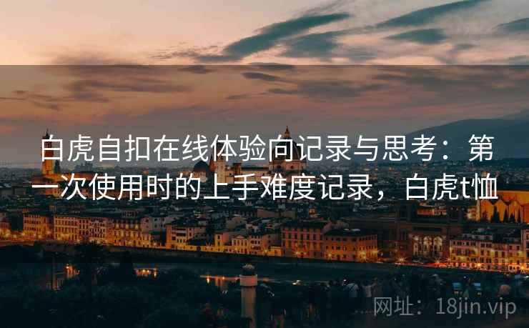 白虎自扣在线体验向记录与思考：第一次使用时的上手难度记录，白虎t恤