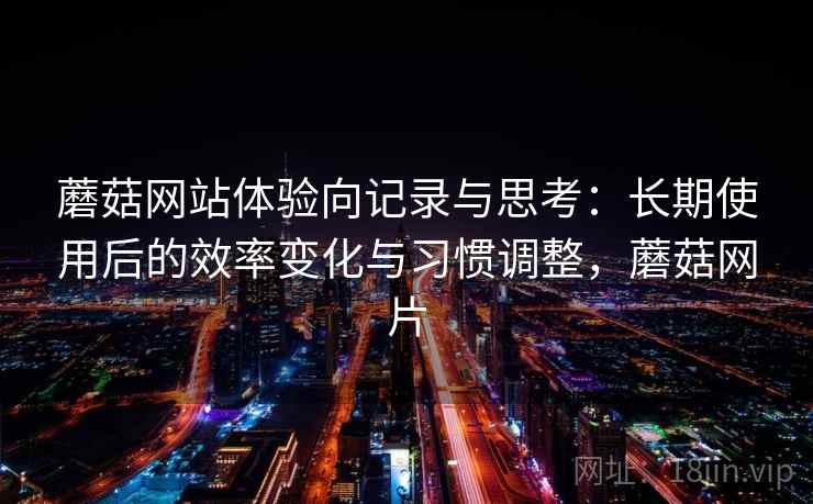 蘑菇网站体验向记录与思考：长期使用后的效率变化与习惯调整，蘑菇网片