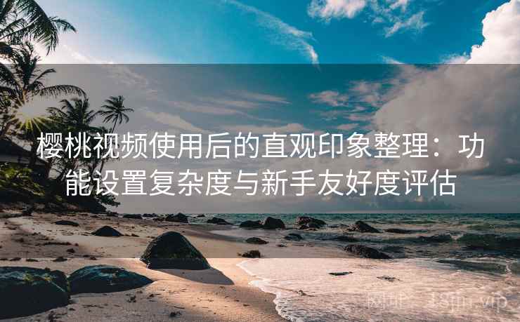 樱桃视频使用后的直观印象整理：功能设置复杂度与新手友好度评估