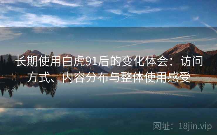 长期使用白虎91后的变化体会：访问方式、内容分布与整体使用感受