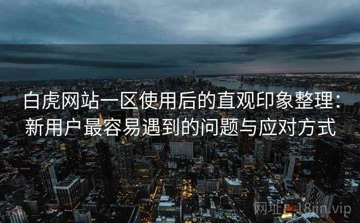 白虎网站一区使用后的直观印象整理:新用户最容易遇到的问题与应对方式 白虎网站一区使用后的直观印象整理:新用户最容易遇到的问题与应对方式