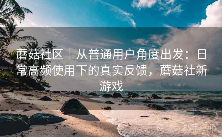 蘑菇社区｜从普通用户角度出发：日常高频使用下的真实反馈，蘑菇社新游戏